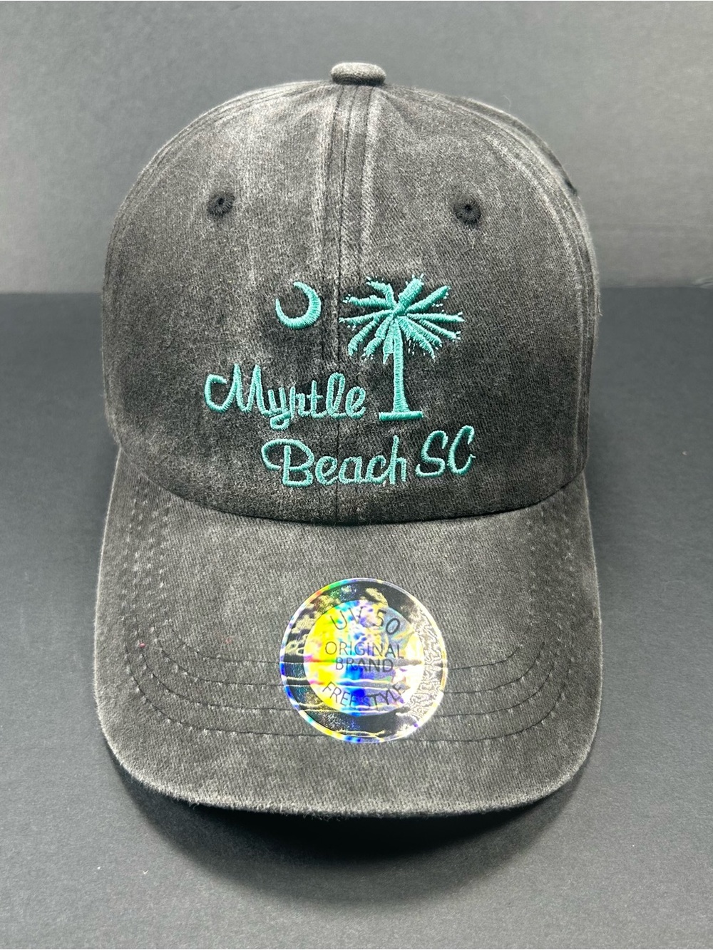 Myrtle Beach SC Fashion Adult Adjustable Strap-back Black Baseball Hat Cap OS